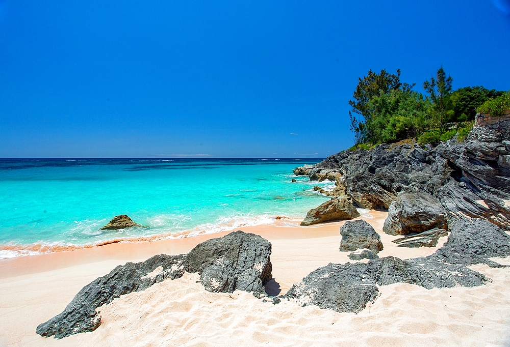 Pink Beach, South Shore, Smiths Parish, Bermuda, Atlantic, North America