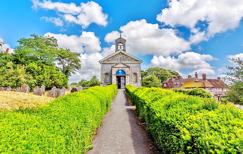 St. Mary the Virgin Church, dating from the 1760s, Glynde, East Sussex, England, United Kingdom, Europe