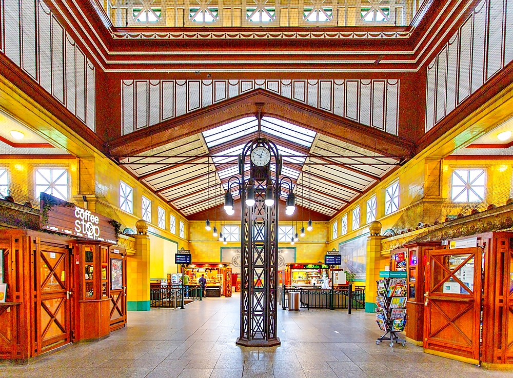 The Wittenbergplatz historic and well preserved 1913 Art Nouveau U-Bahn (Underground) station in central Berlin.