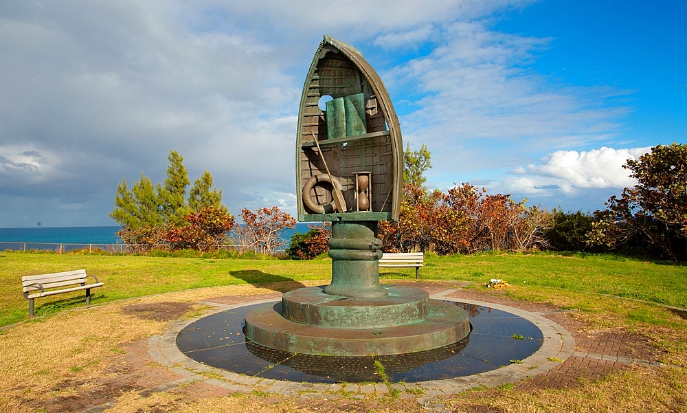 The Memorial For Those Lost at Sea (known as The Figurehead) at St David's, Bermuda. Created by local artist Bill Ming, the memorial was opened by Prince Andrew in 2005. It includes the names of some 70 of those lost at sea since the seventeenth century.