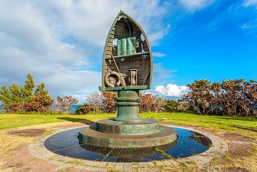 The Memorial For Those Lost at Sea (known as The Figurehead) at St David's, Bermuda. Created by local artist Bill Ming, the memorial was opened by Prince Andrew in 2005. It includes the names of some 70 of those lost at sea since the seventeenth century.