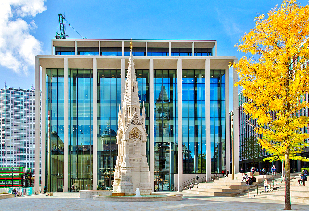 The Joseph Chamberlain Memorial, Chamberlain Square, Central Birmingham, England, United Kingdom, Europe