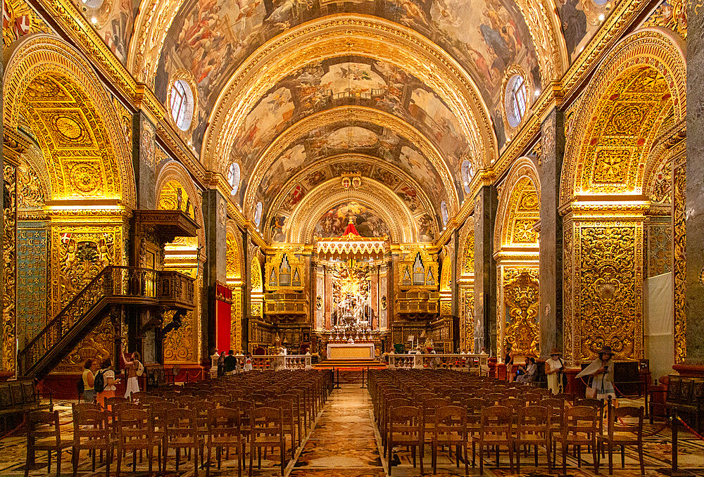 St. John's Co-Cathedral, UNESCO World Heritage Site, Valletta, Malta, Mediterranean, Europe