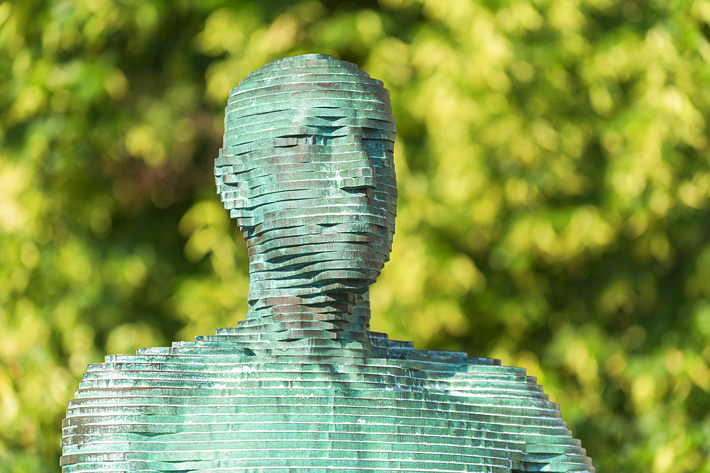 Detail of The Piss sculpture by David Cerny, Lesser Quarter of Prague, Prague, Czech Republic (Czechia), Europe