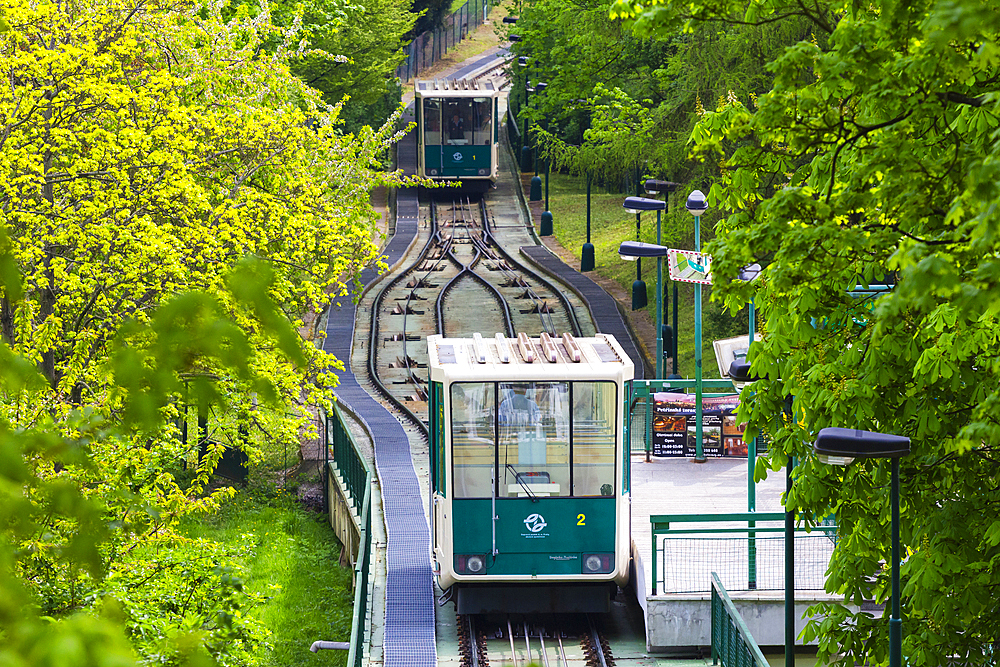 Funicular to Petrin Hill, Prague, Czechia, Europe