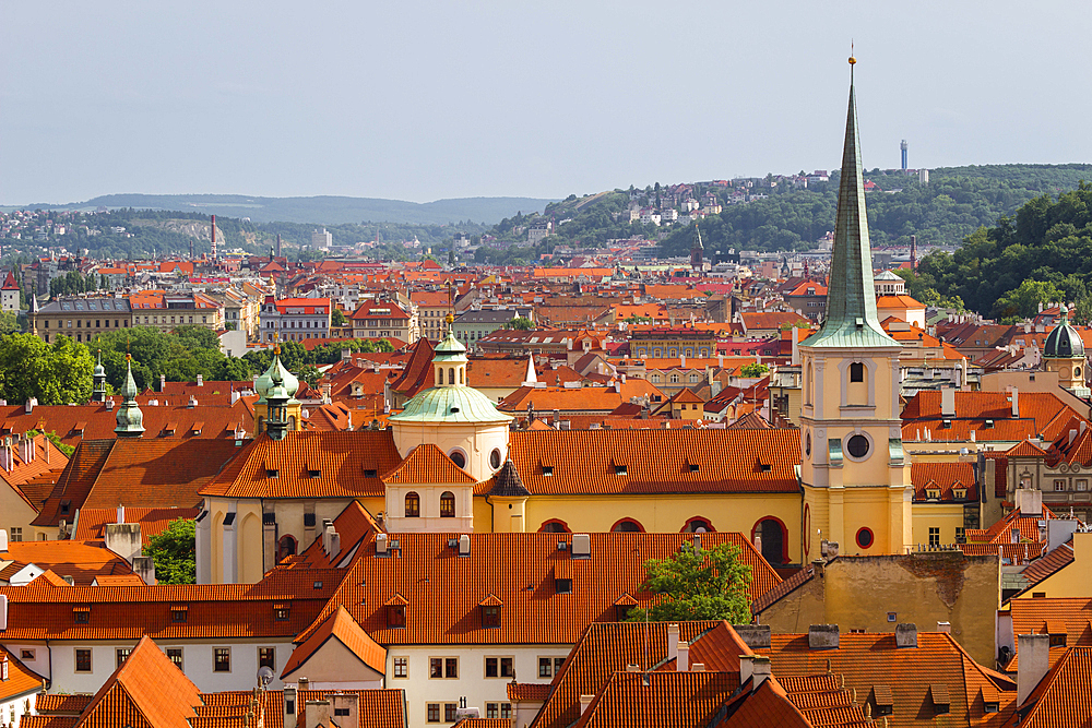 View of Lesser Quarter from Prague castle, Czechia, Europe