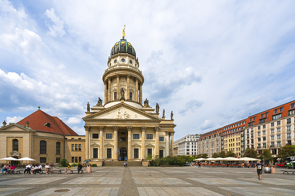 Franzosischer Dom at Gendarmenmarkt square, Mitte, Berlin, Germany, Europe