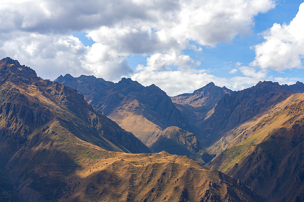 Andes mountains, Maras, Sacred Valley, Urubamba Province, Cusco (Cuzco) Region, Peru, South America