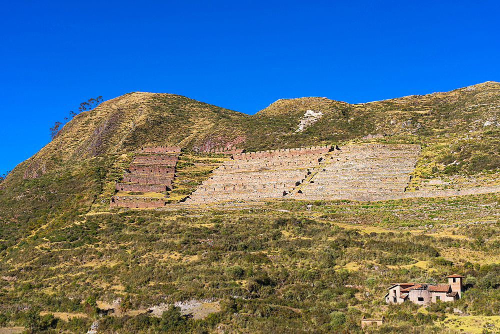 Ruins of Machu Colca, Sacred Valley, Urubamba Province, Cusco (Cuzco) Region, Peru, South America