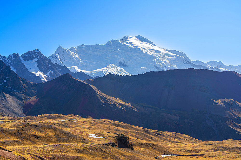 Nevado Ausangate in Andes, near Rainbow Mountain, near Uchullujllo, Pitumarca district, Canchis Province, Cuzco Region, Peru, South America