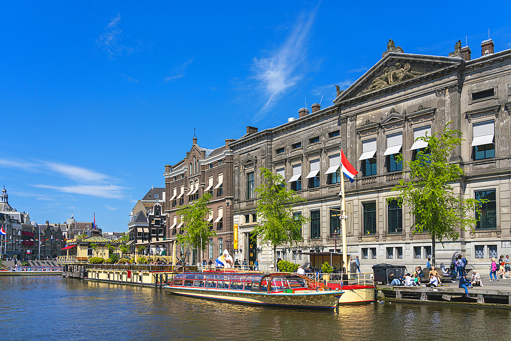 Allard Pierson Museum of Antiquities by Rokin canal, Amsterdam, The Netherlands