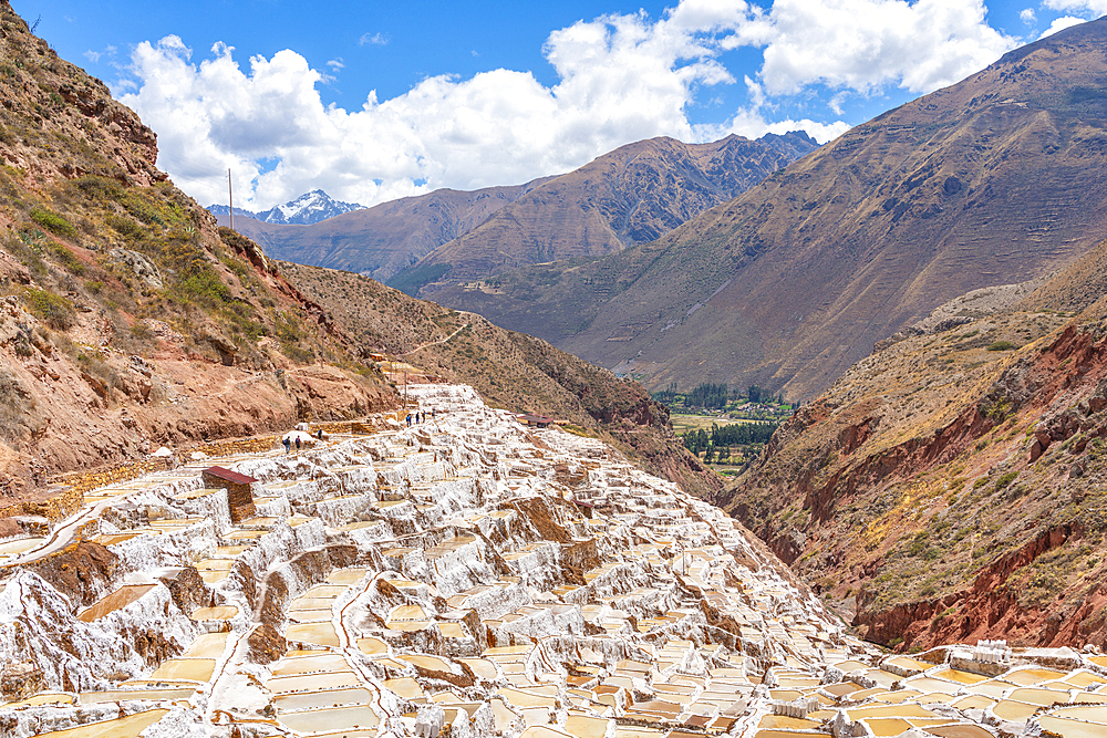 Salt pans of Maras, Salinas de Maras, Cuzco Region, Peru, South America