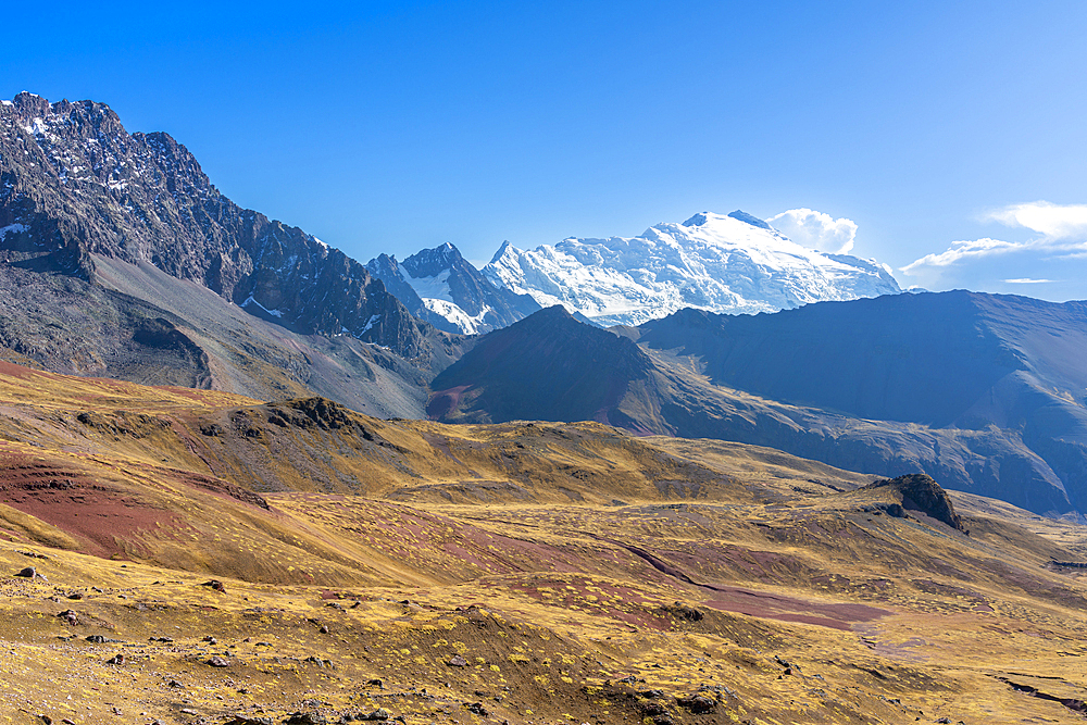 Nevado Ausangate mountain in the Andes, Pitumarca District, Cusco (Cuzco) Region, Peru, South America