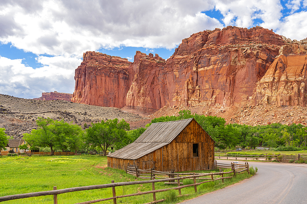 Fruita Barn, Capitol Reef National Park, Utah, Western United States, United States of America, North America