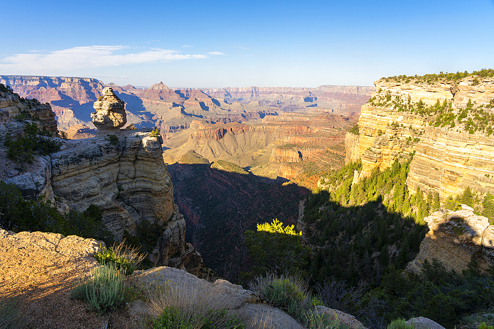 Grand Canyon, Duck on a rock viewpoint, Grand Canyon National Park, UNESCO World Heritage Site, Arizona, United States of America, North America