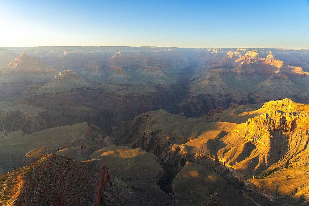 Grand Canyon at sunset, Yavapai Point, Grand Canyon National Park, UNESCO World Heritage Site, Arizona, United States of America, North America