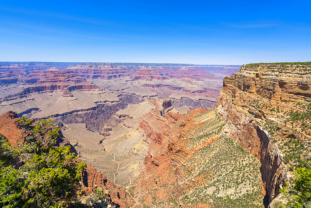 Grand Canyon, from Hermit Road near Mohave Point, Grand Canyon National Park, UNESCO World Heritage Site, Arizona, United States of America, North America