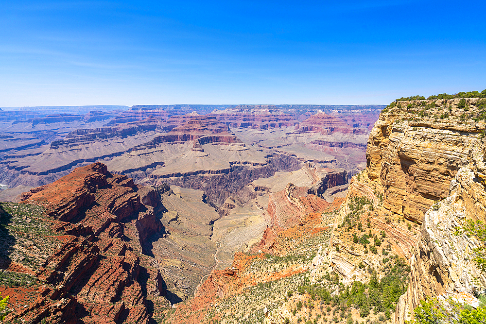 Grand Canyon, from Hermit Road near Mohave Point, Grand Canyon National Park, UNESCO World Heritage Site, Arizona, United States of America, North America