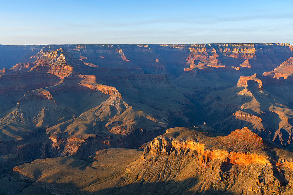 Grand Canyon at sunset, Yaki Point, Grand Canyon National Park, UNESCO World Heritage Site, Arizona, United States of America, North America