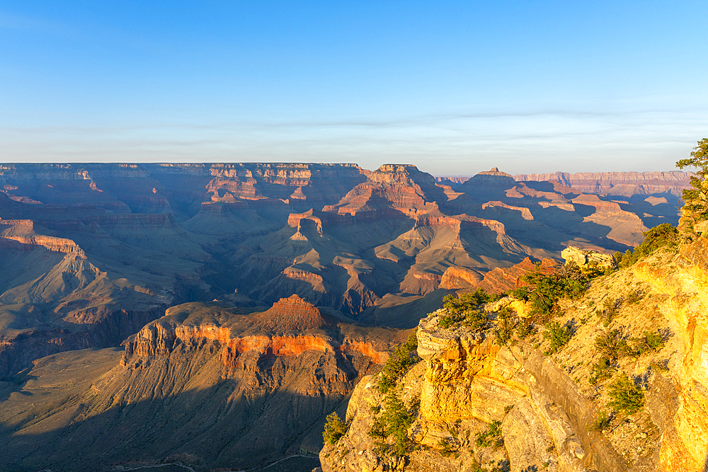 Grand Canyon at sunset, Yaki Point, Grand Canyon National Park, UNESCO World Heritage Site, Arizona, United States of America, North America