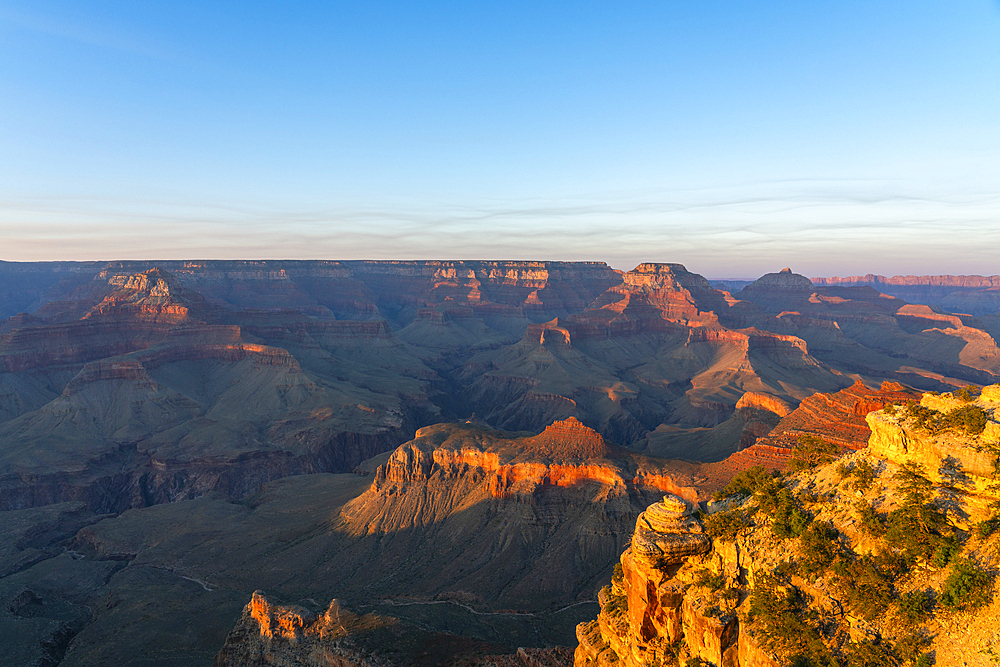 Grand Canyon at sunset, Yaki Point, Grand Canyon National Park, Arizona, USA