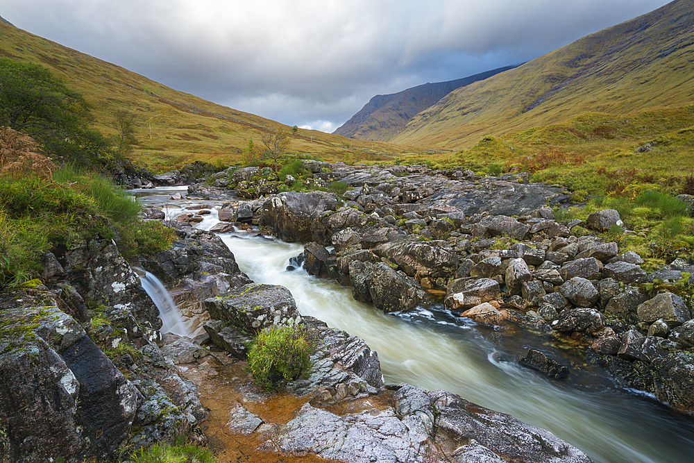 River Etive, Glencoe, Highlands, Scotland, United Kingdom, Europe