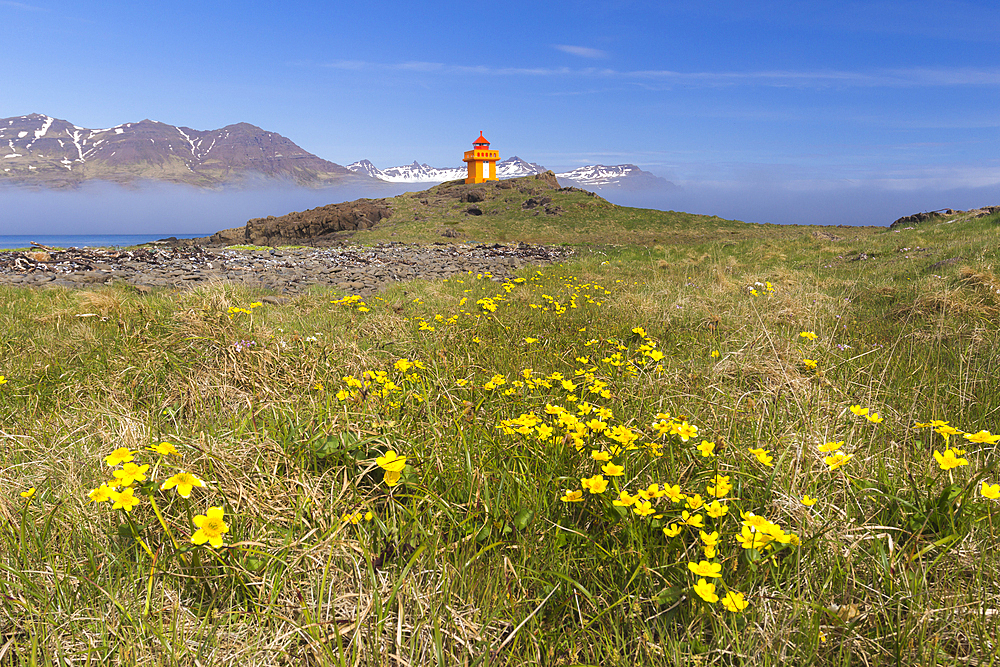 Djupivogur Lighthouse, East Iceland, Iceland, Polar Regions