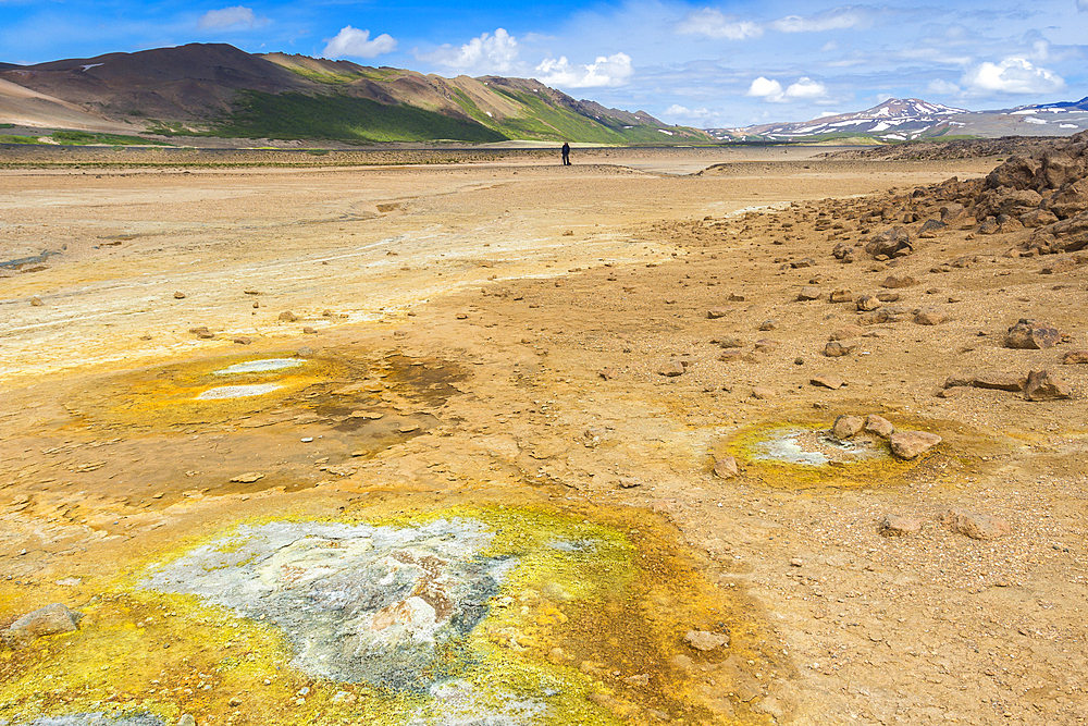 Geothermal area, Namafjall Hverir, Iceland, Polar Regions