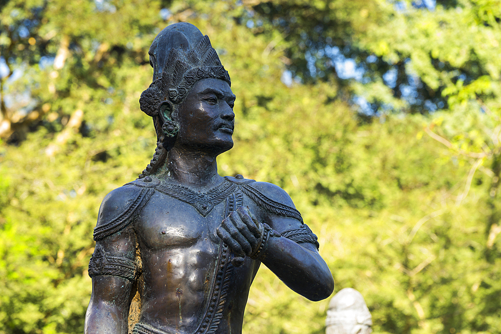 Detail of sculpture of Union Stone Monument, Royal Palace, Mandalay, Myanmar (Burma), Asia