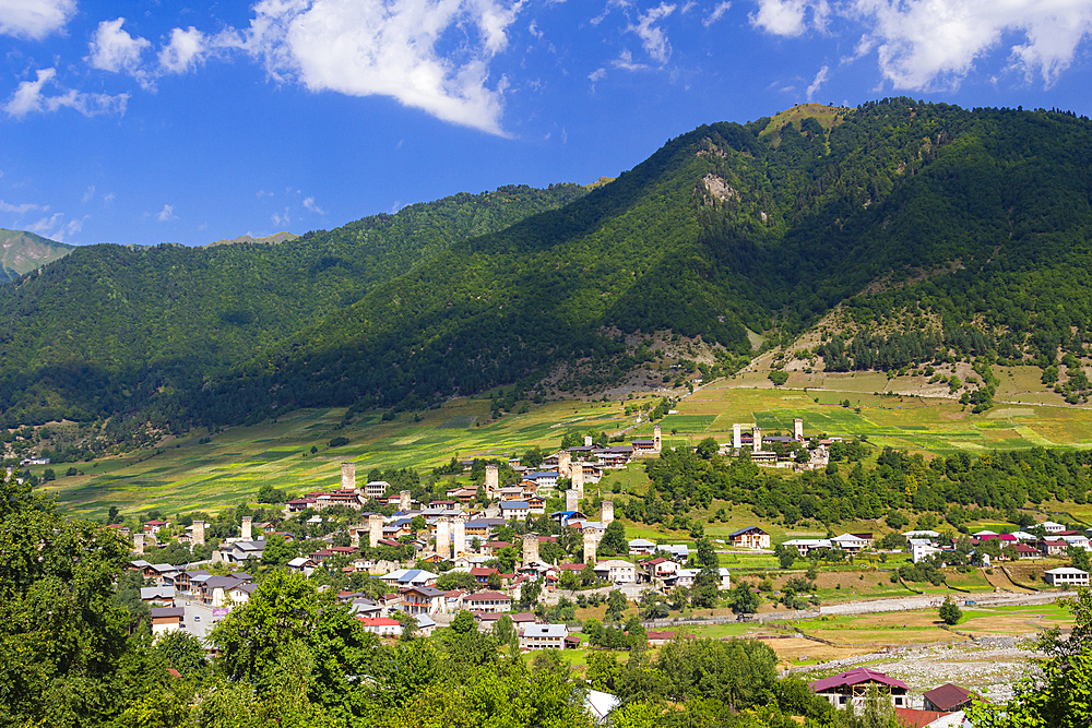 Mestia, Svaneti mountains, Georgia, Central Asia, Asia