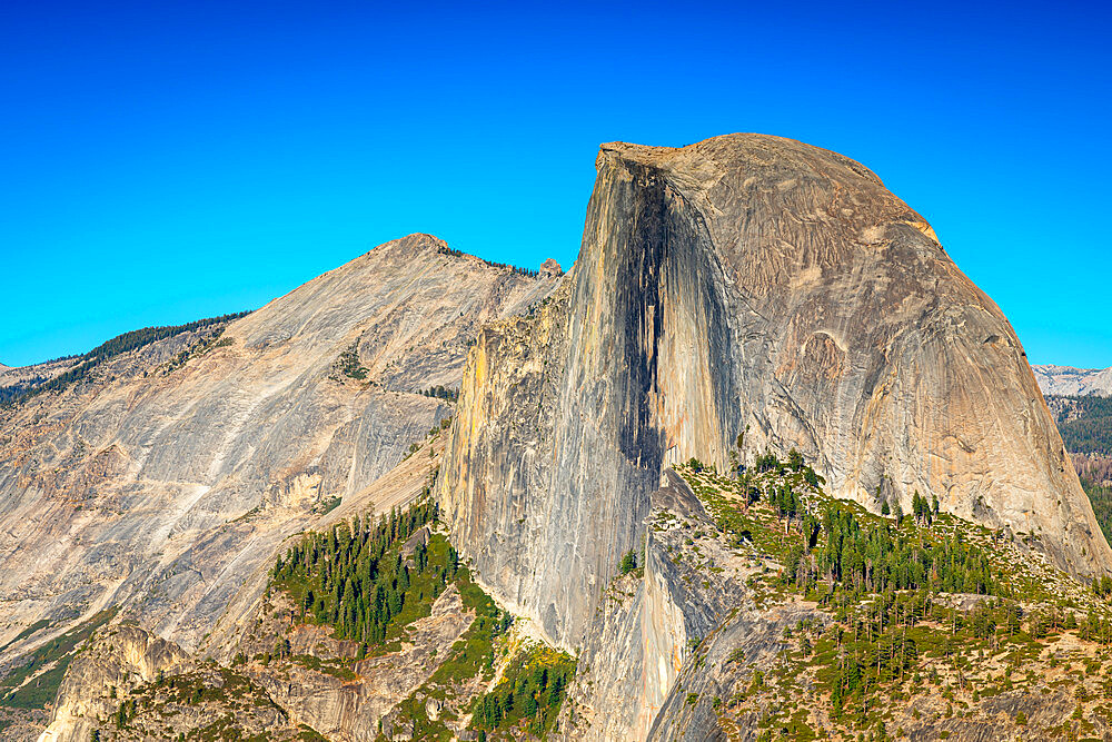 Half Dome granite rock formation, Yosemite National Park, Sierra Nevada, Central California, California, USA