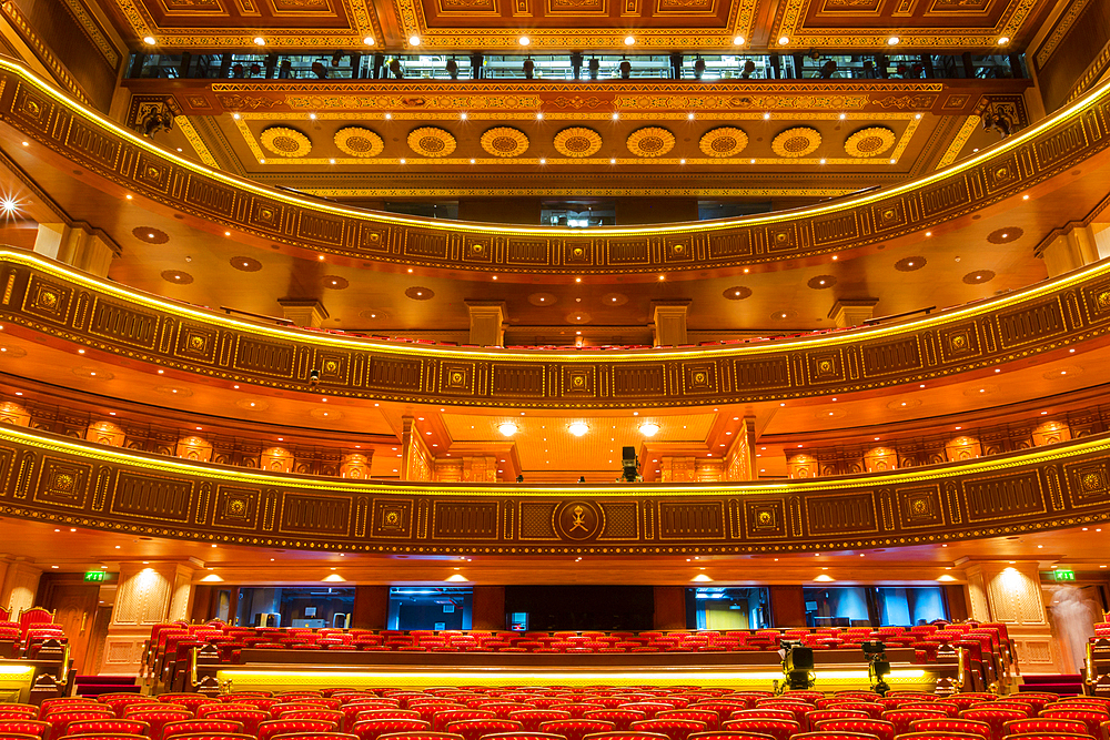 Interior of Royal Opera House, Muscat, Oman, Middle East