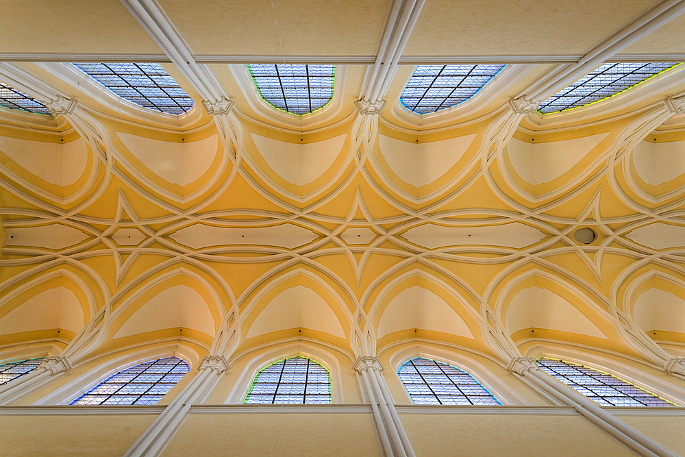 Interior of Cathedral of Assumption of Our Lady and St. John the Baptist, UNESCO World Heritage Site, Kutna Hora, Czech Republic (Czechia), Europe