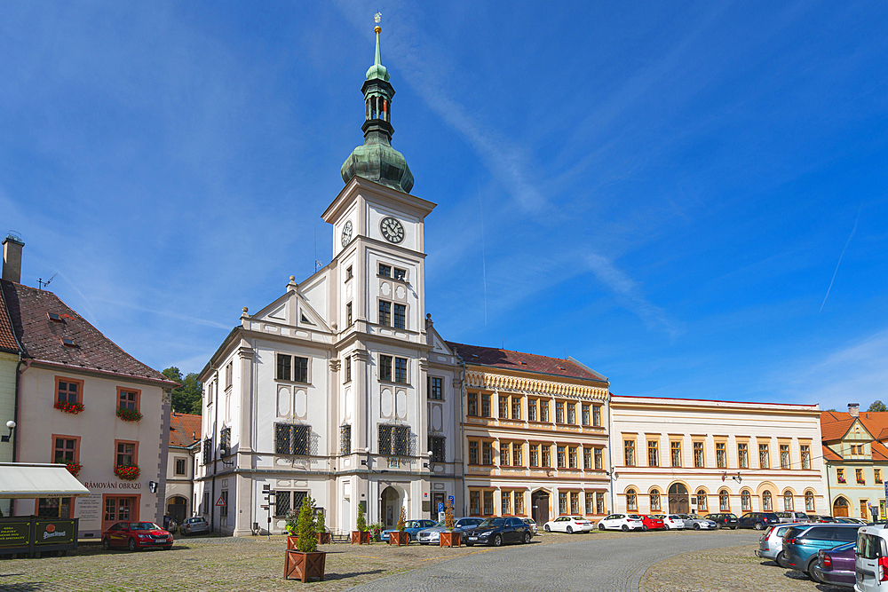 Town Hall, Marketplace Square (TG Masaryk Square), Loket, Czech Republic (Czechia), Europe