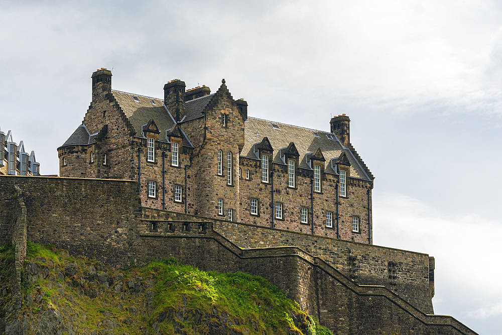 Low angle view of Edinburgh Castle Hospital, Edinburgh, Scotland, United Kingdom, Europe