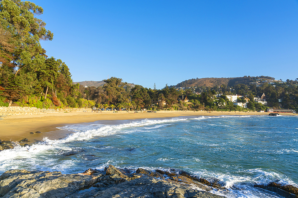 Zapallar beach, Zapallar, Petorca Province, Valparaiso Region, Chile, South America