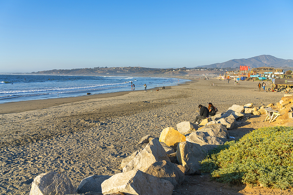 La Boca beach, Concon, Valparaiso Province, Valparaiso Region, Chile, South America