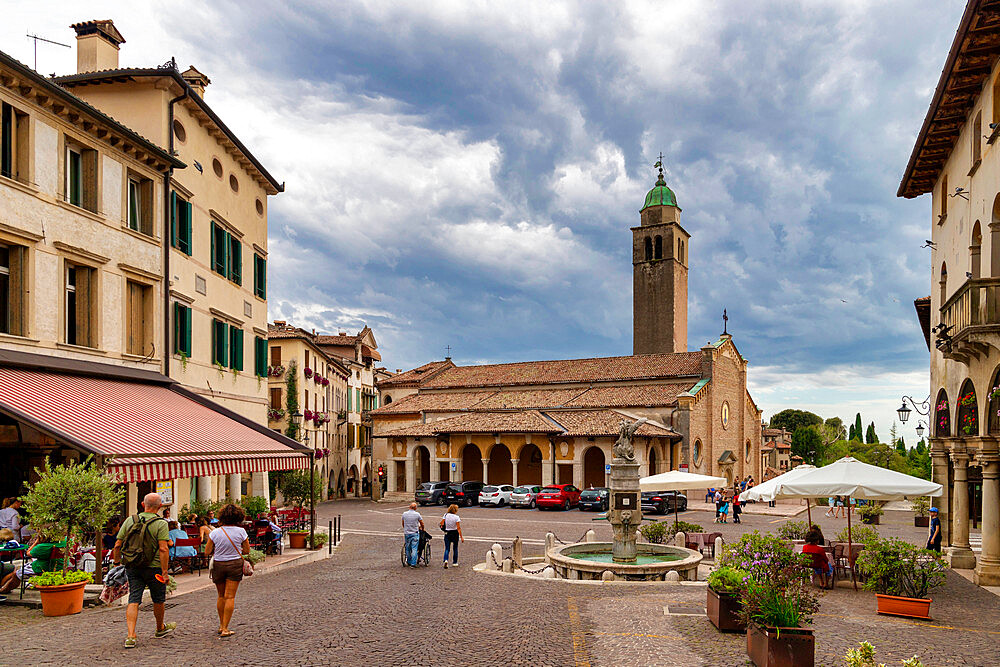 Historic center, Asolo, Treviso, Veneto, Italy, Europe