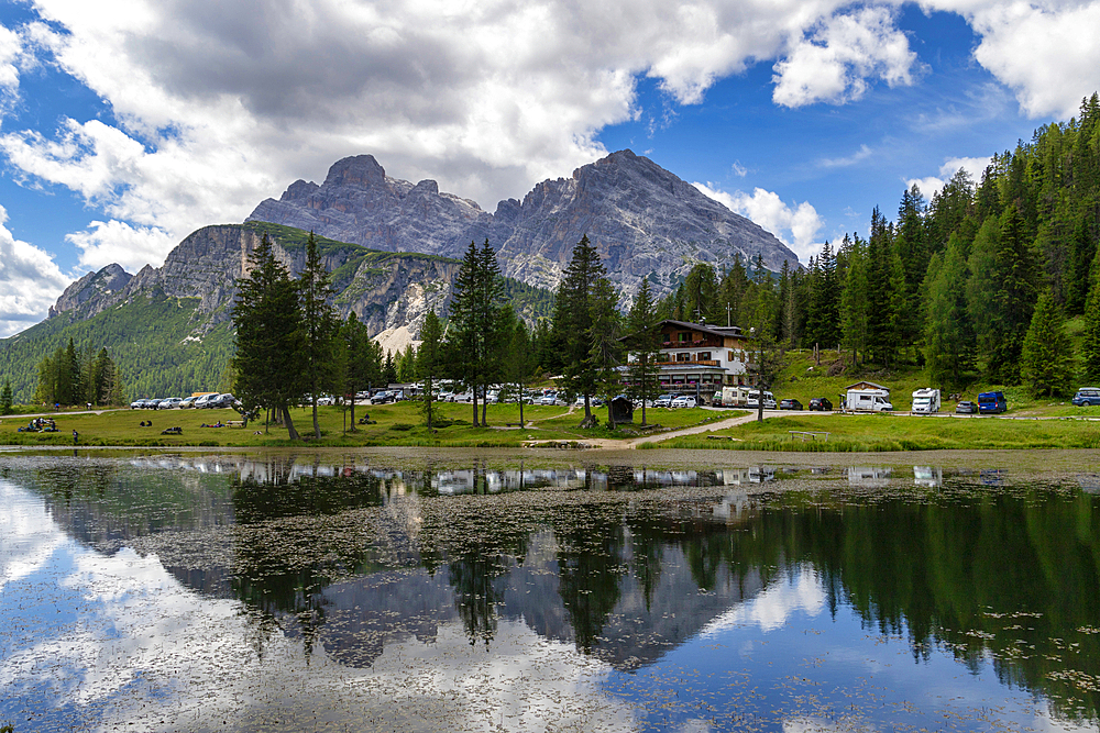 Antorno Lake, Belluno Dolomites, Auronzo di Cadore, Belluno District, Veneto, Italy, Europe