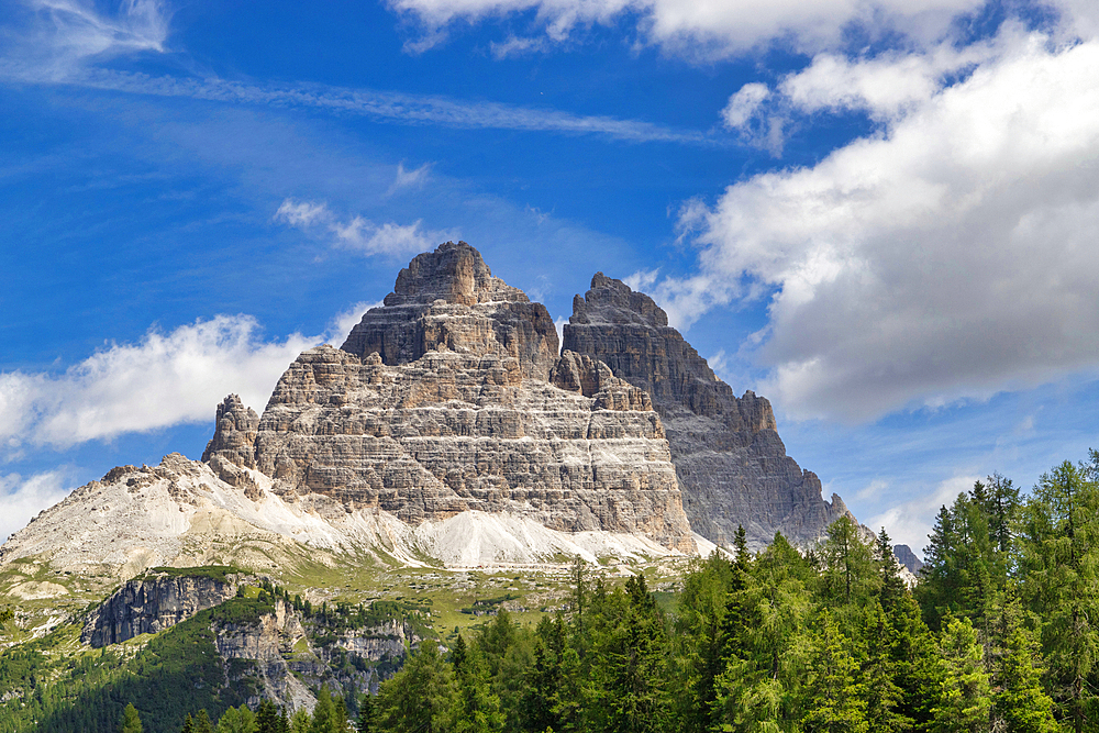 Tre Cime di Lavaredo, Belluno Dolomites, Auronzo di Cadore, Belluno District, Veneto, Italy, Europe