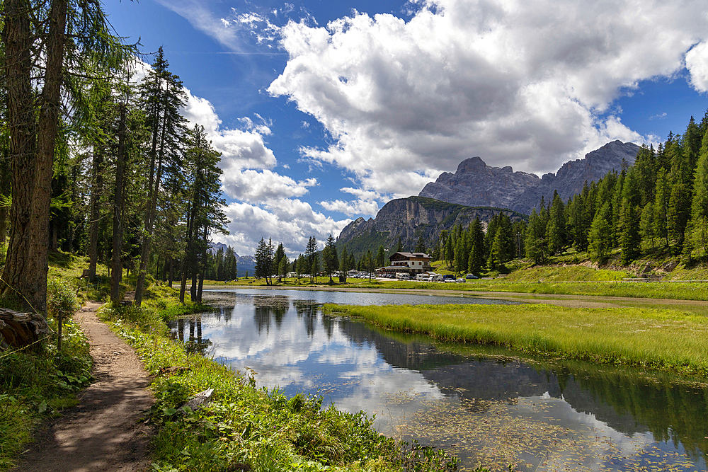 Antorno Lake, Belluno Dolomites, Auronzo di Cadore, Belluno District, Veneto, Italy, Europe