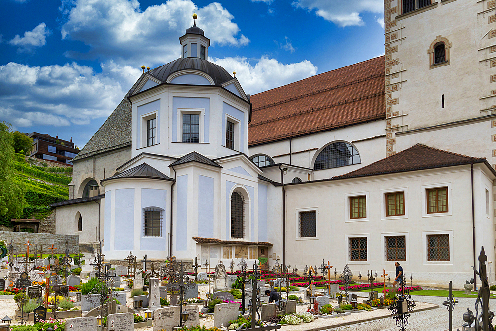 Cemetery, Neustift Convent, Brixen, South Tyrol, Italy, Europe