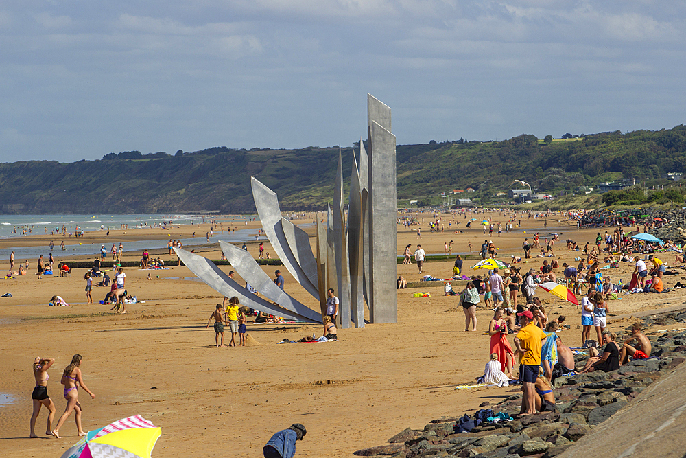 Omaha Beach, Saint-Laurent-sur-Mer, Calvados, Normandy, France, Europe