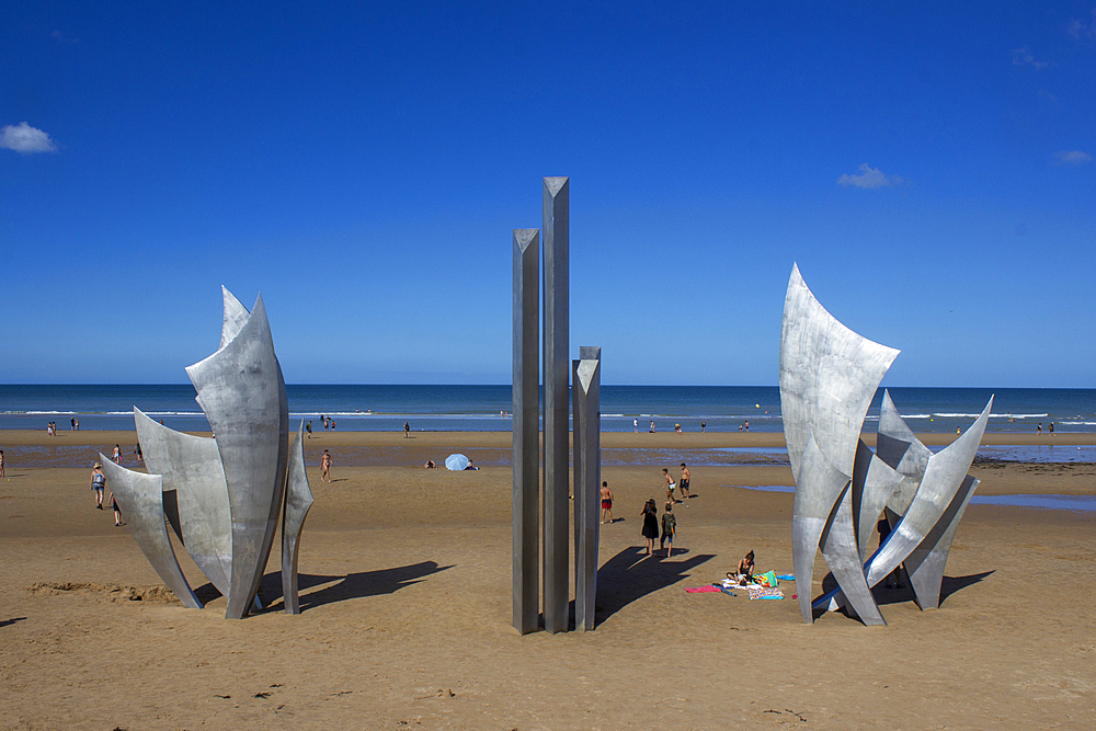 Omaha Beach, Saint-Laurent-sur-Mer, Calvados, Normandy, France, Europe