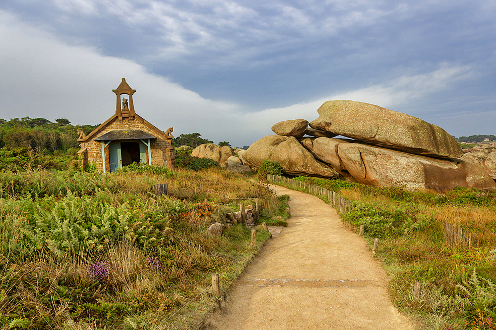 Pink Granite Coast (Cote de Granit Rose), Ploumanac'h, Perros-Guirec, Cotes-d'Armor, Brittany, France, Europe