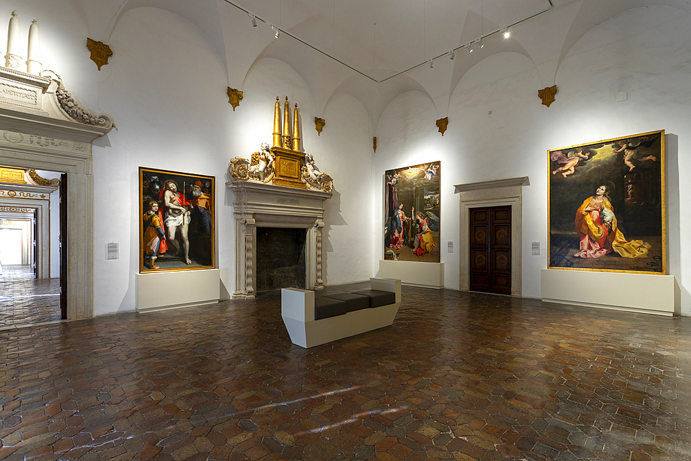 Ducal Palace, Old Town, UNESCO World Heritage Site, Urbino, Marche, Italy, Europe