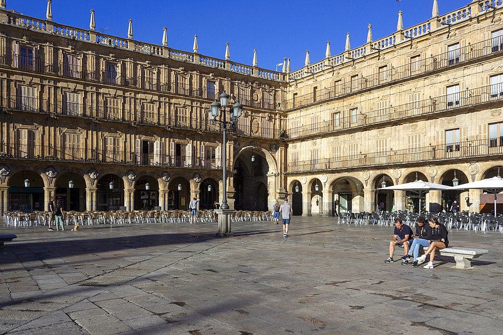 Plaza Mayor, main square, Salamanca, Castile and León, Spain