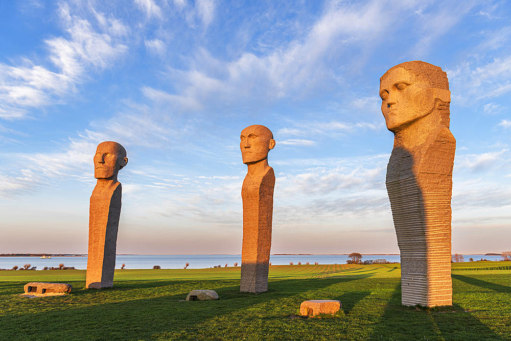 Dodekalitten at sunset, Lolland island, Zealand region, Denmark, Europe