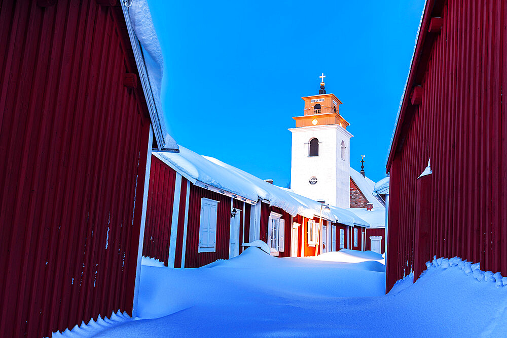 Old town of Gammelstad, UNESCO World Heritage Site, Lulea, Norrbotten, Norrland, Swedish Lapland, Sweden, Scandinavia, Europe