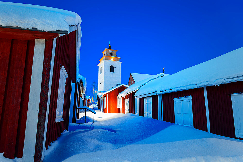 Old town of Gammelstad, UNESCO World Heritage Site, Lulea, Norrbotten, Norrland, Swedish Lapland, Sweden, Scandinavia, Europe